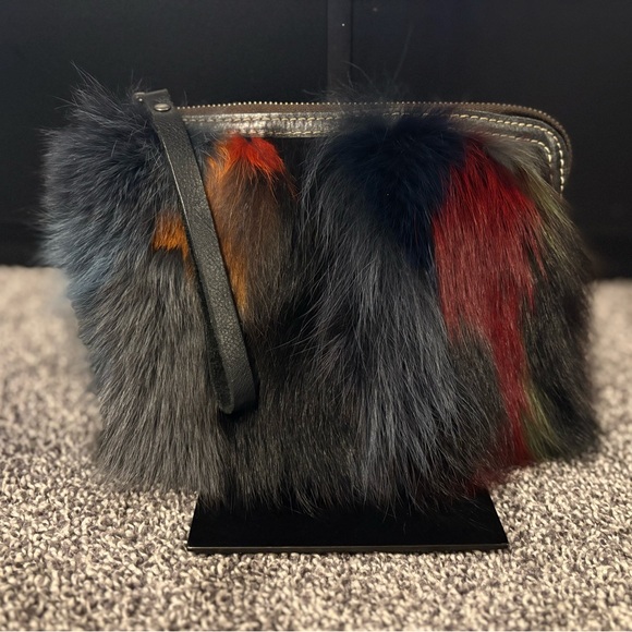 Patricia Nash Handbags - Patricia Nash Eclipse Rabbit Fur Clutch